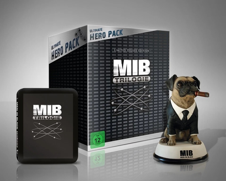 Men In Black Trilogie 1-3 Ultimate Hero Pack inkl Figur Blu Ray Box NEU & OVP - Bild 1 von 1