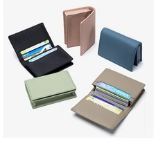 Men's Genuine Leather Card Holder Wallet Multi-function Bifold Men Short Wallet