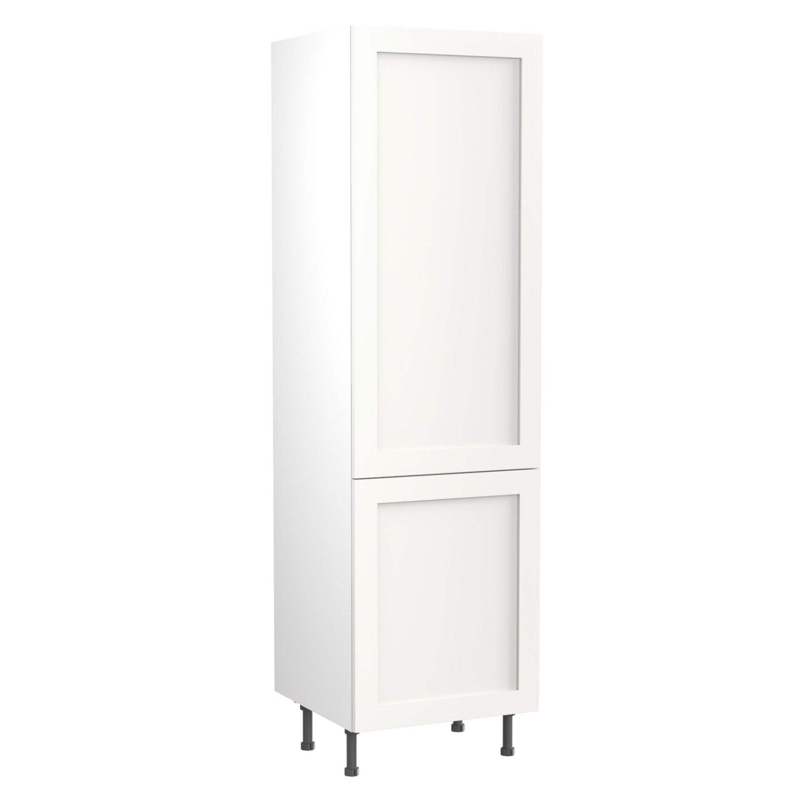Shaker UltraMatt White Base Kitchen Cabinets with UNICLIC Technology, Flat packe