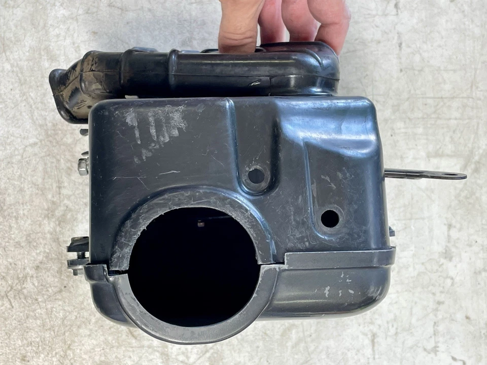 1974 Honda XL350 caixa de ar completa filtro carcaça tampa lateral dutos caixa de ar OEM - Imagem 3 de 4