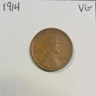 1914 (P) Lincoln Wheat Cent Very Good Philadelphia Mint