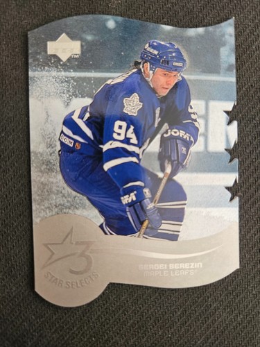 1997-98 Upper Deck UD SERGEI BEREZIN T19A 3 Star Selects DIE CUT