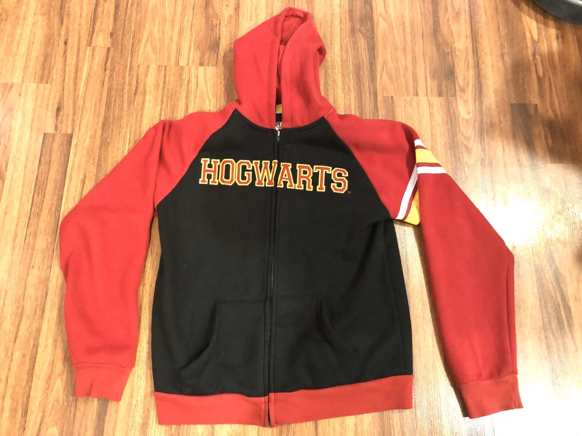 Universal Harry Potter Hogwarts Crest Zip Up Hoodie Sweatshirt