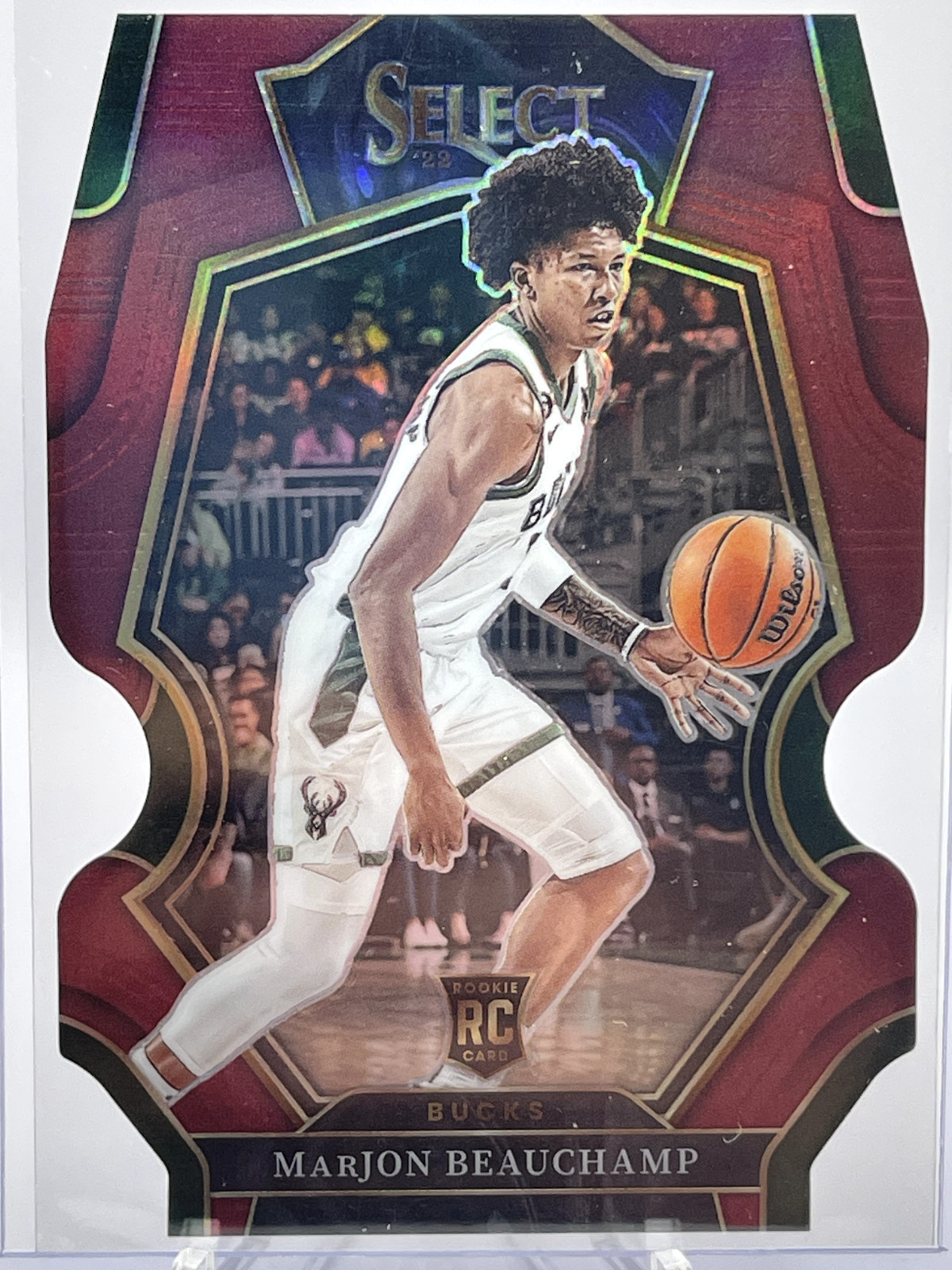 2022-23 Panini Select MarJon Beauchamp Premier Level Maroon Die-Cut RC 90/175