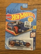 Hot Wheels Track Stars 3/5 Lethal Diesel 74/250 Best For Track Blue