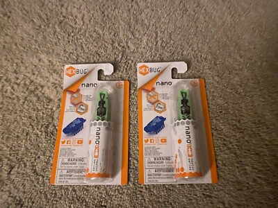 (2)  LIGHT / LIME GREEN HEXBUG NANO HABITAT SET NEWTON SERIES NEW