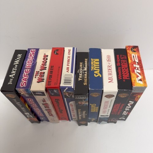 10 VHS Movies~Military~War~Suspense Thrillers~Bogart~Snipes~Fields~Pre-Owned - Picture 2 of 20