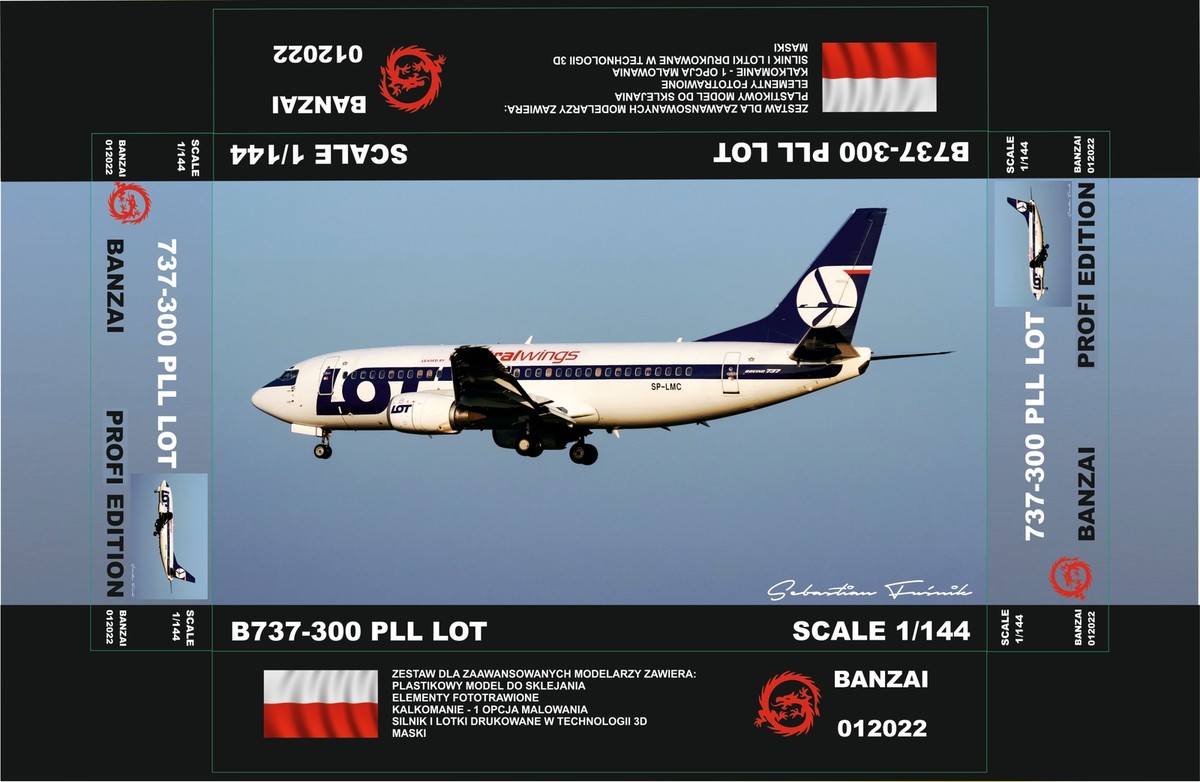 Aircraft Model - Boeing 737-300 CentralWings - Banzai 012022 1/144