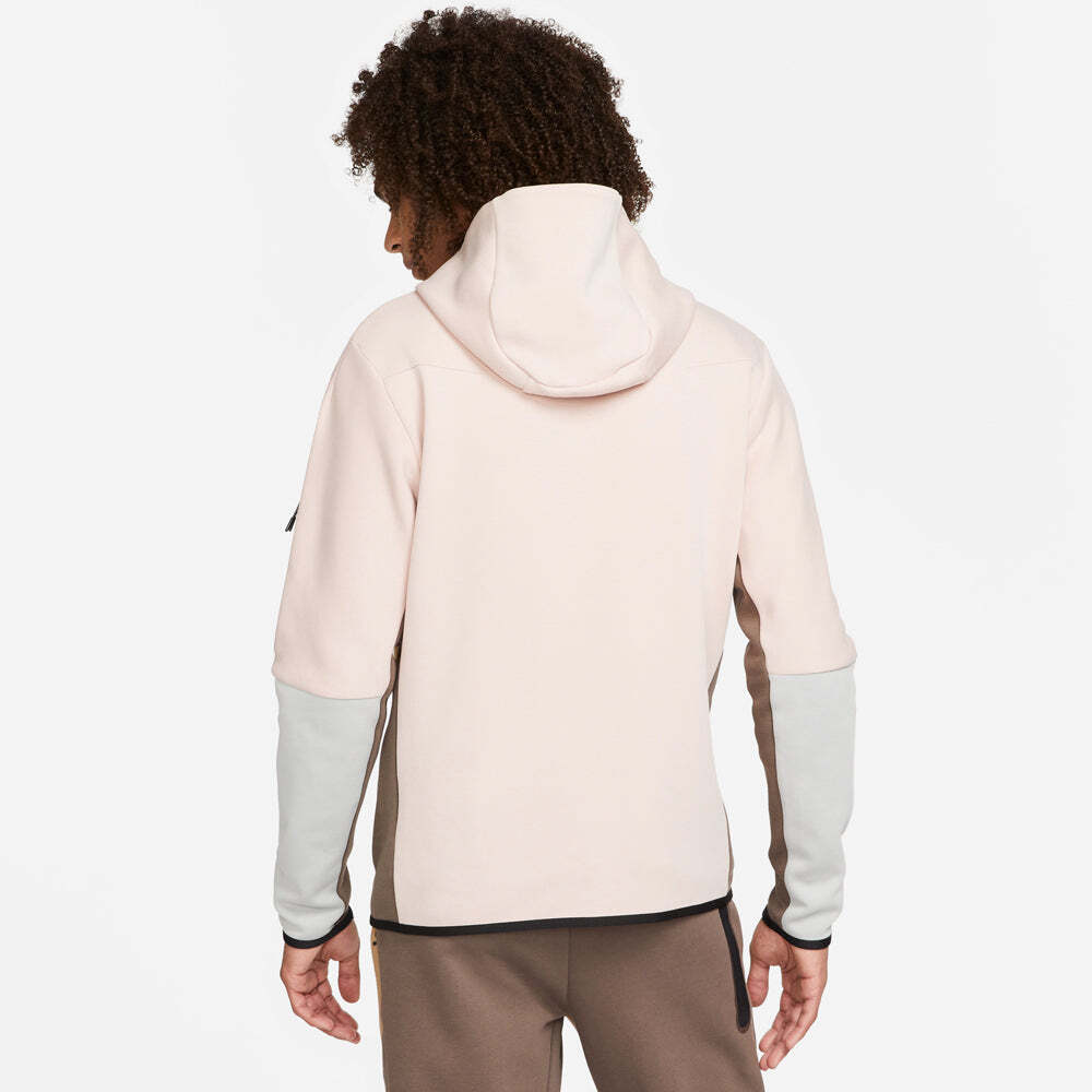 Nike Tech Fleece Windrunner Hoodie Zip Driftwood Brown Pink Oxford  CU4489-601 | eBay