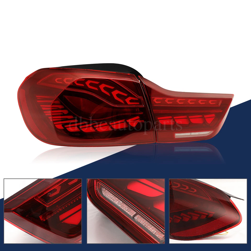 Luces traseras LED lámparas de animación rojas para BMW Serie 4 M4 F32 F82 F36 2014-2020 Foto 2 de 4