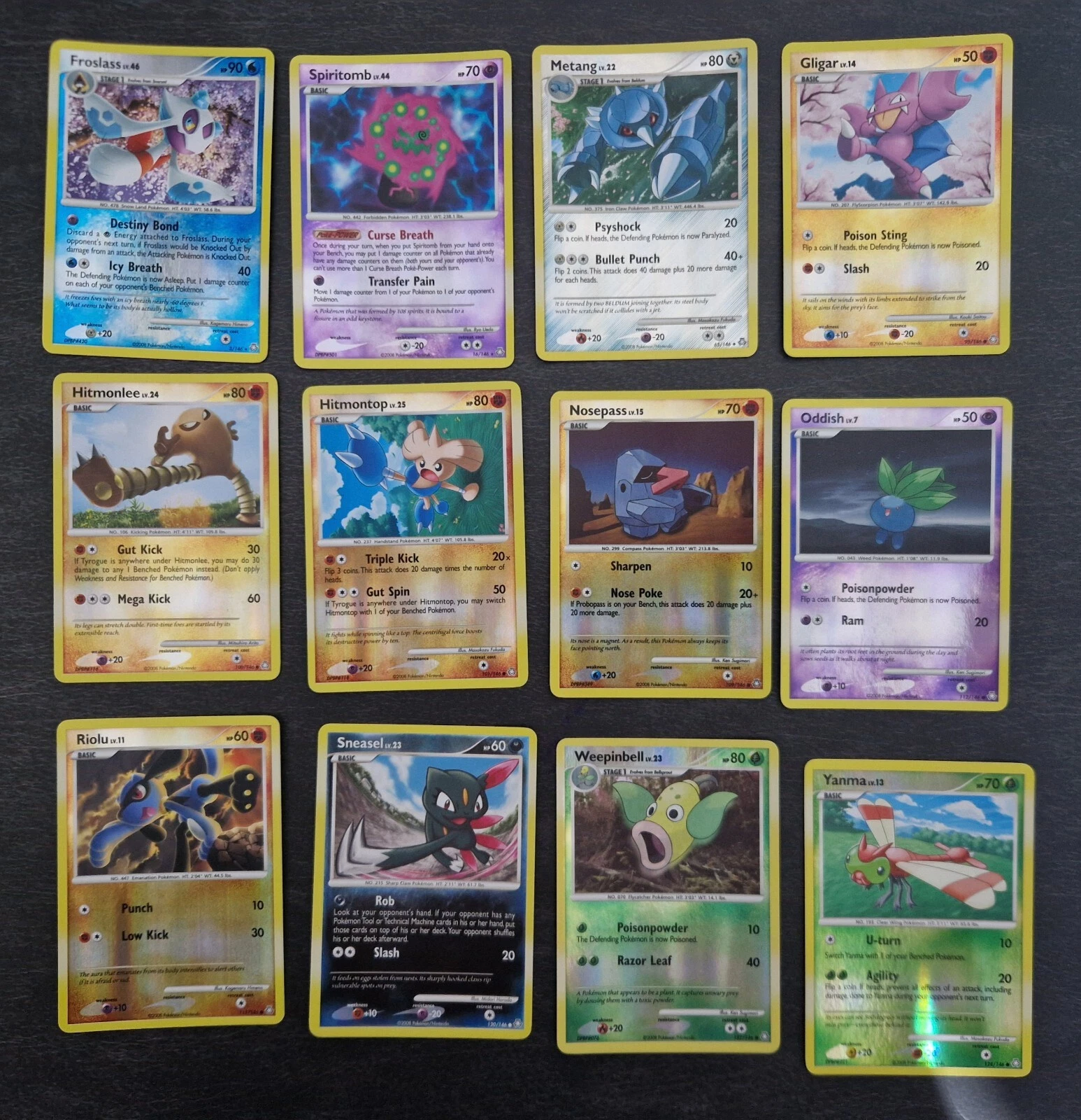 Pokemon Reserve cards Diamond & Pearl Legends Awakened set