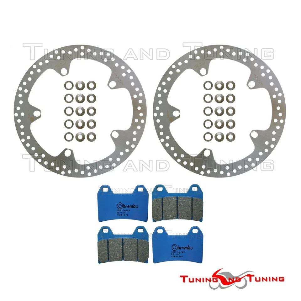 Disques frein avant BREMBO +Plaquettes CC POUR BMW F 800 R 2009 2010 2011>2014 - Photo 1/1