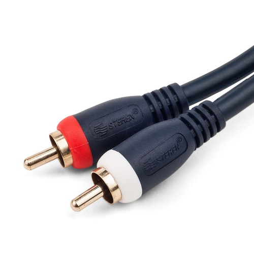 Python SUPERIOR GRADE Stereo Audio Cable 3 ft 2 RCA Male Male BEST SOUND QUALITY - Picture 2 of 8
