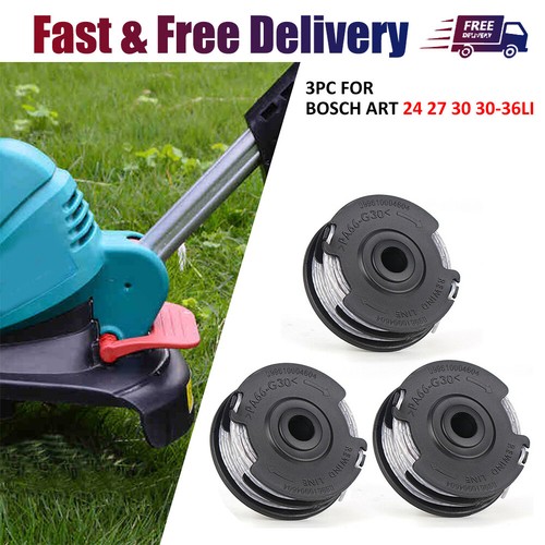 3Pcs For BOSCH ART 24 27 30 3036 LI Trimmer Strimmer Head Spool Line