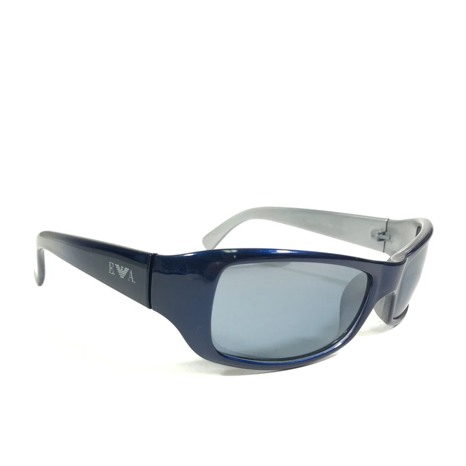 Gafas de sol Emporio Armani 705-S 777/53 azul plata rectangulares con lentes azules Foto 2 de 4