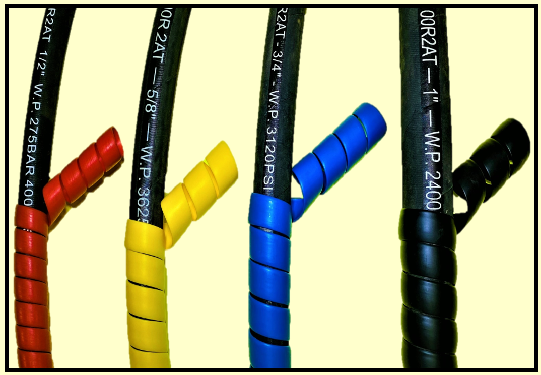 Hydraulic Hose Helical Spiral Guard Nylon Sleeving, Various Sizes eBay