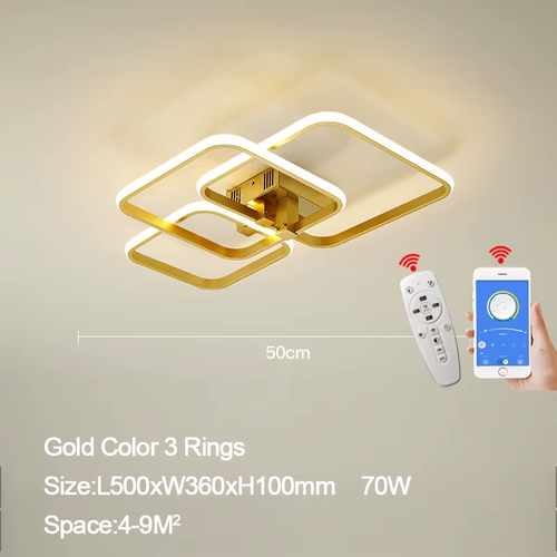 Living Room Bedroom Study Room Ceiling Lights Modern Led Ceiling Lamp 90-260V Ho - Picture 9 of 12