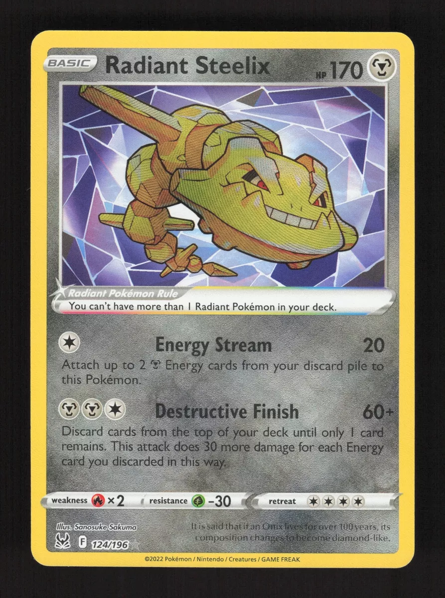 Radiant Steelix - Lost Origin #124 Pokemon Card