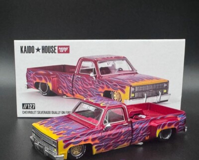 Kaido House Chevy Silverado Dually on Fire - V1 – Red with Flames