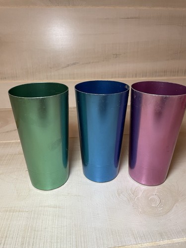 West Bend Westbend Tumblers Cups Anodized Colored Aluminum Lot Of 3 - Picture 6 of 8