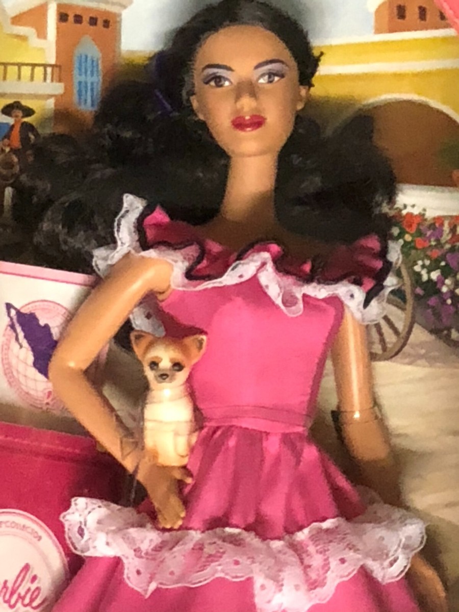 BARBIE MEXICO DOLLS OF THE WORLD Passport Collection Pink Label