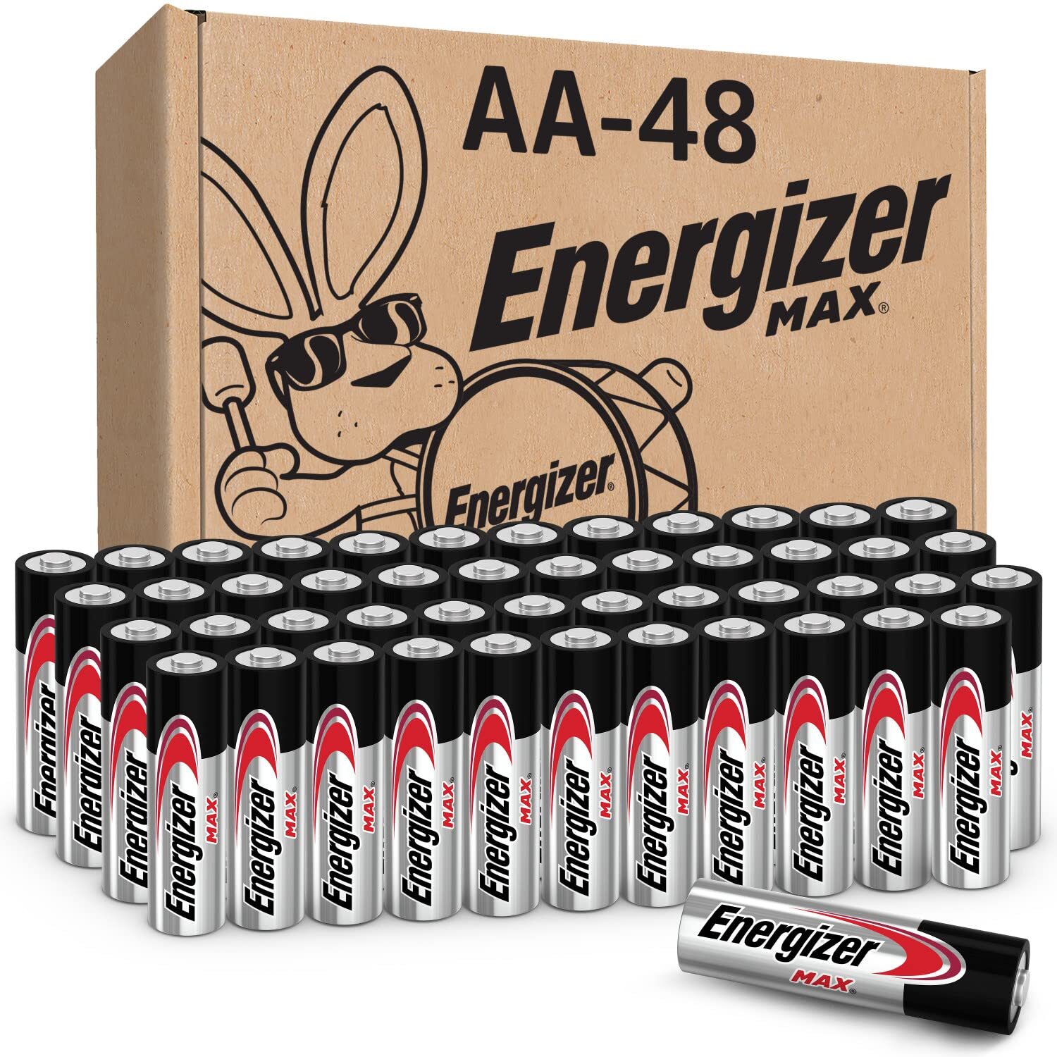Energizer AA Batteries, Max Double A Battery Alkaline, 48 Count-image