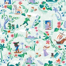 Riley Blake Forever Neverland Main in Mist ~ Peter Pan Fabric by Jill Howarth