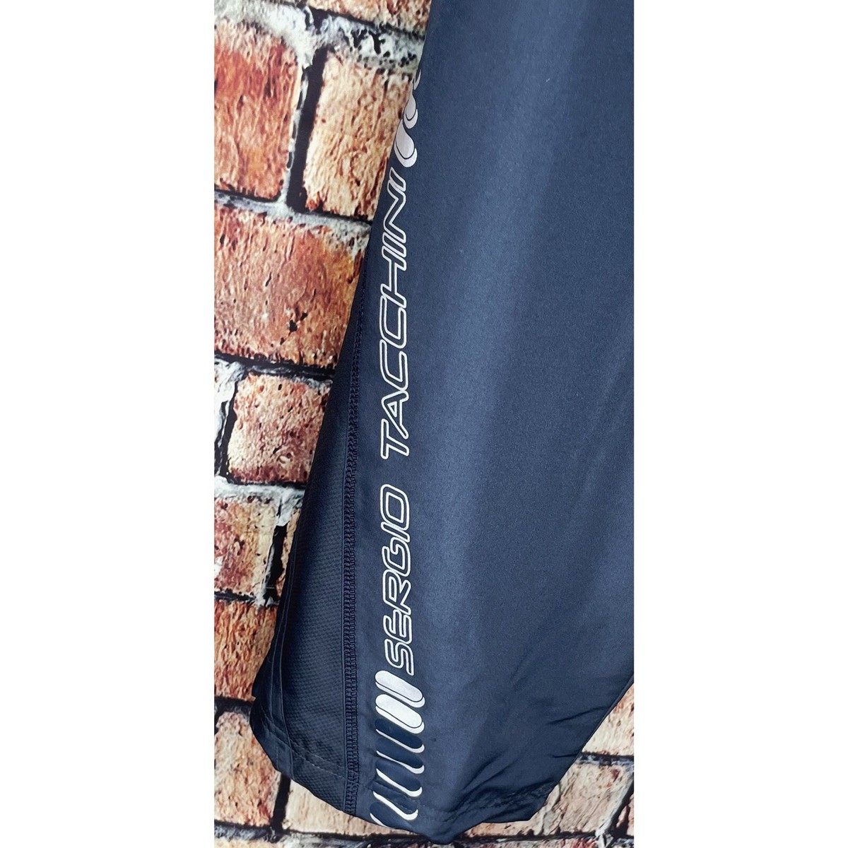Sergio Tacchini Men's Blue Track Wind Lounge Sweat Activewear Mesh