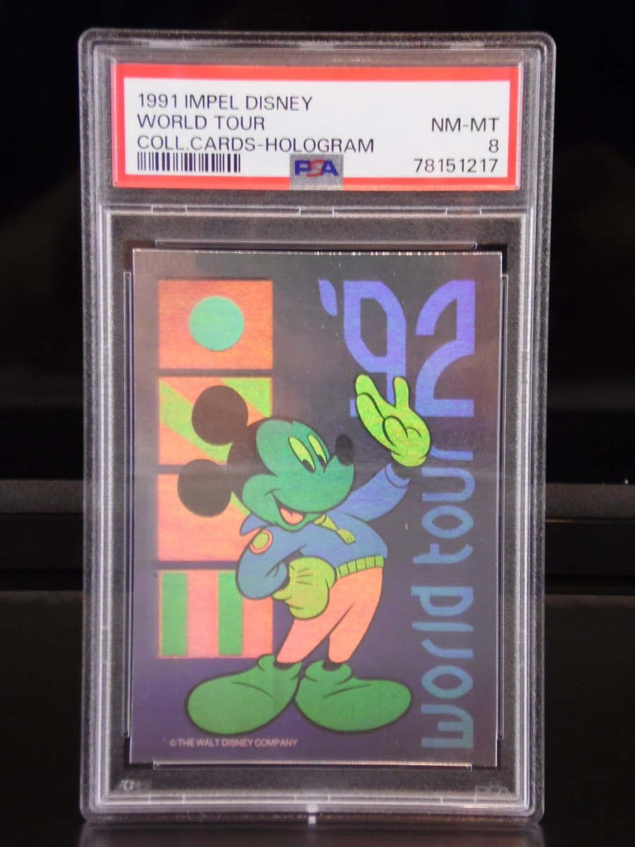 1991 IMPEL DISNEY MICKEY MOUSE HOLOGRAM WORLD TOUR TRADING CARD