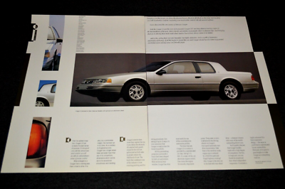 #ad #ad 1992 MERCURY COUGAR LS ORIGINAL LARGE DEALER ADVERTISMENT PRINT AD 95 SILVER $9.99