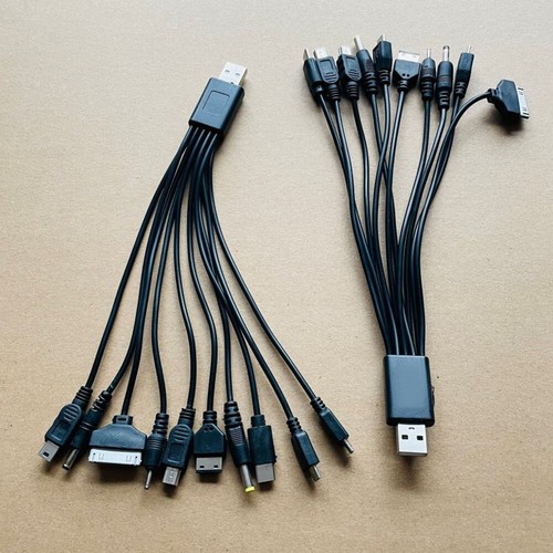 10 In1 USB Multi-Cable Charger Charging Cable For Most Mobile Phone All In 1 - Picture 8 of 10