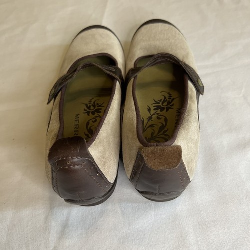 Merrell Plaza Bandeau Dark Taupe Suede Mary Jane Women's Shoes 9.5 J46404 - Picture 5 of 11