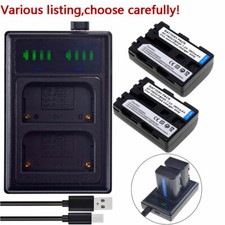 Batteria o LCD doppio caricatore per Sony NP-FM50 Cyber-shot DSC-S50 DSC-S70 DSC-S75