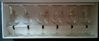 Vintage A Hardy Cognac Fier et and Rooster Gold Leaf Stemmed Snifter 6 Glass Set — photo 2