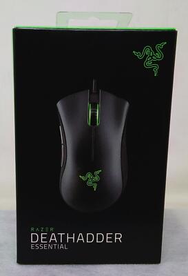 Razer DeathAdder Essential Gaming Mouse, Black - True 6,400 DPI Optical Sensor