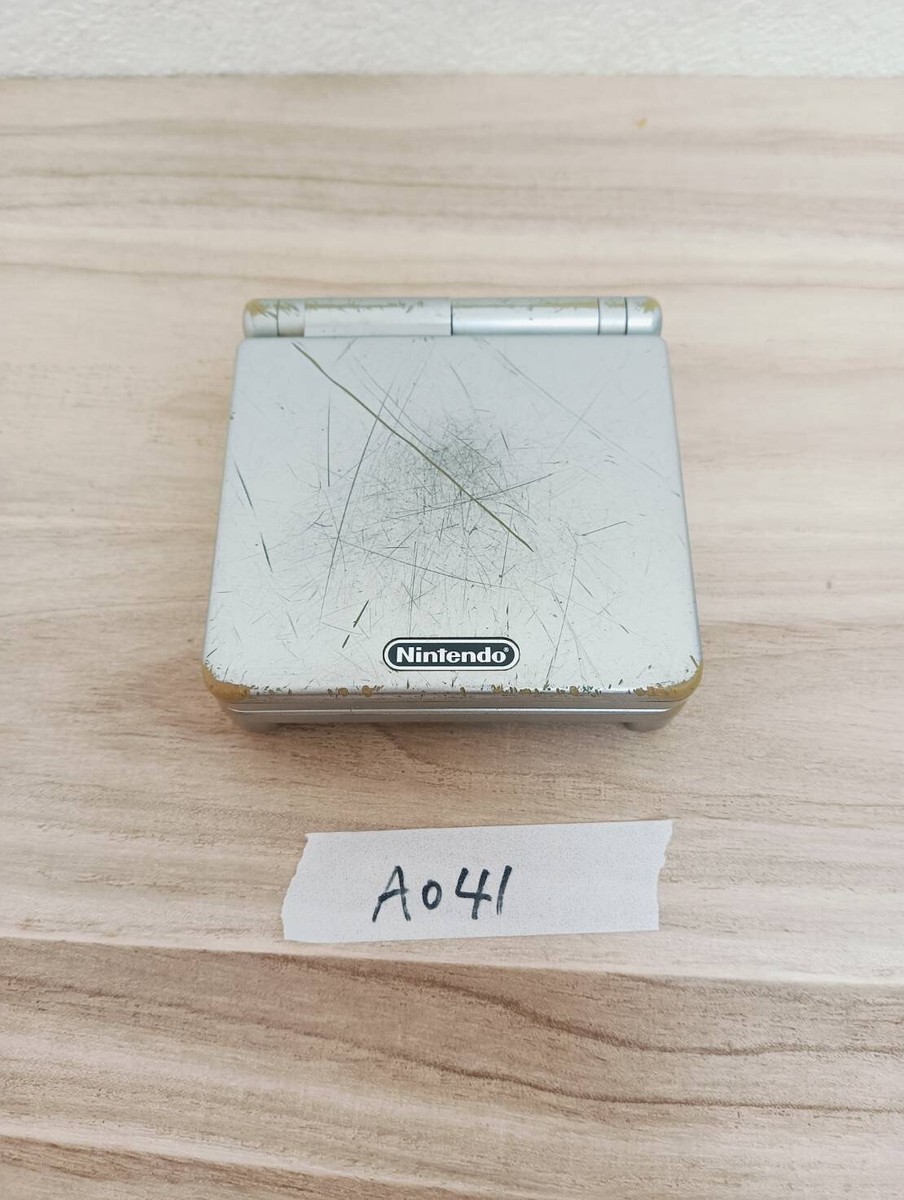 Nintendo Game Boy Advance SP Silver Console System GBA SP TESTED