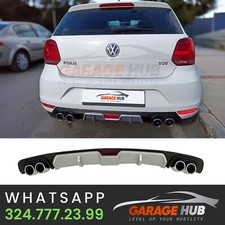 DIFFUSORE TUNING + DOPPI TERMINALI  P O L O   V 6R 2009-2017 PARAURTI POSTERIORE