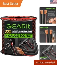 14 AWG CCA Speaker Wire 500 Feet - Lightweight and Durable Home Audio Solution