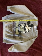Disney Mickey Mouse Youth XL - 1928 California Gray Disney Sweater.