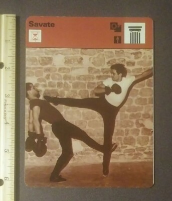 1977 Sportscaster Savate French Kick Boxing Lightning Footwork Sports Large Card