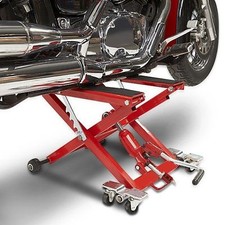 BHM Racing Motorcycle Lift Stand, Quad,  ATV jack, Hydraulic scissor stand RED