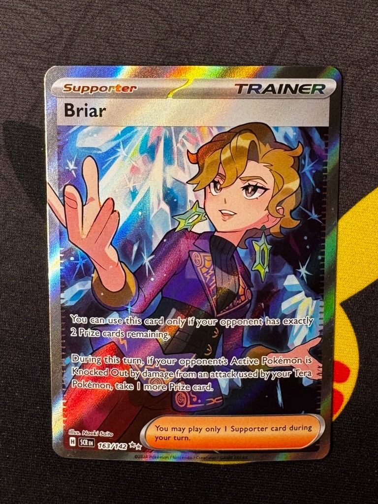Pokémon TCG Briar 163/142 Full Art Ultra Rare Stellar Crown NM/M