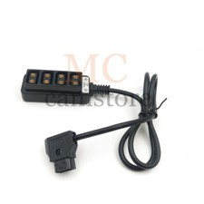 D-Tap Male to 4-Port P-Tap Female Camera power Supply Distributor 31.5 in