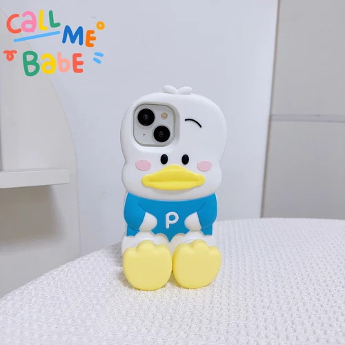 3D Duck Silicone Phone Case Suitable for iPhone 15 Pro Max 14 13 12 11-