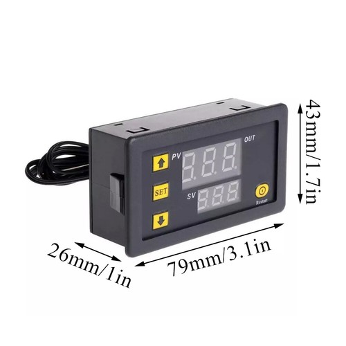 DC 12V 20A Digital Temperature Controller Switch Probe Thermostat Control - Picture 3 of 14