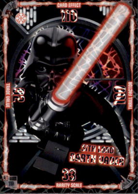 76 - Sith Lord Darth Vader - Dunkle Seite - LEGO Star Wars Sammelkarten Serie 1