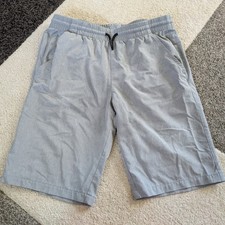 Nautica Boy's Gray Shorts Drawstring Elastic Waist Stretch Casual