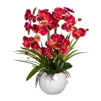 KüNstliche Orchidee, Phalaenopsis, Pink, HöHe Ca. 58 Cm
