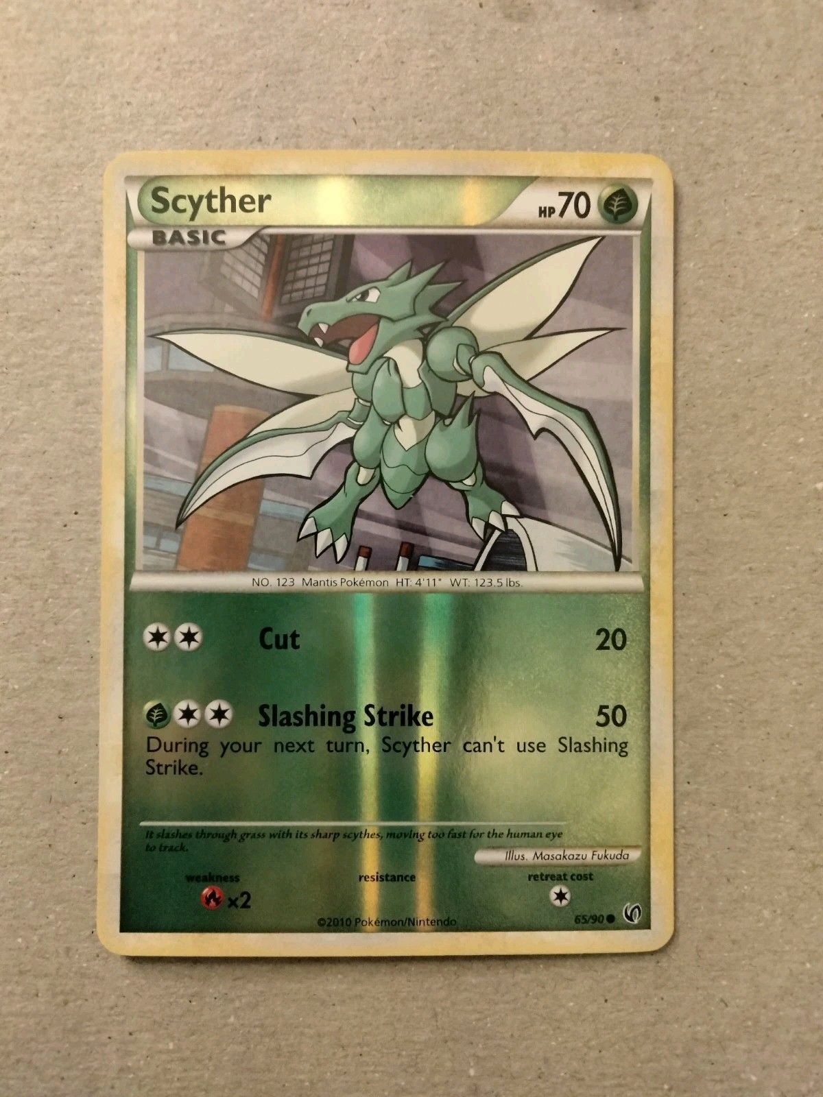 Scyther (Reverse Holofoil) - Pokemon TCG  Undaunted 65/90