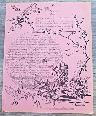 1882 BON BOCK - 8th year 86th dinner - invitation